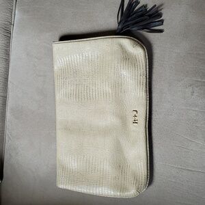 R + J - Romeo & Juliet Couture Faux Snakeskin Fold Over Clutch